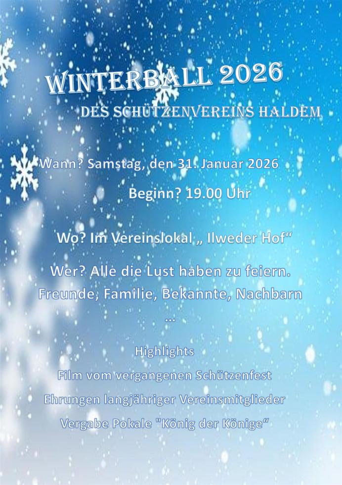 Einladung Winterball 2026